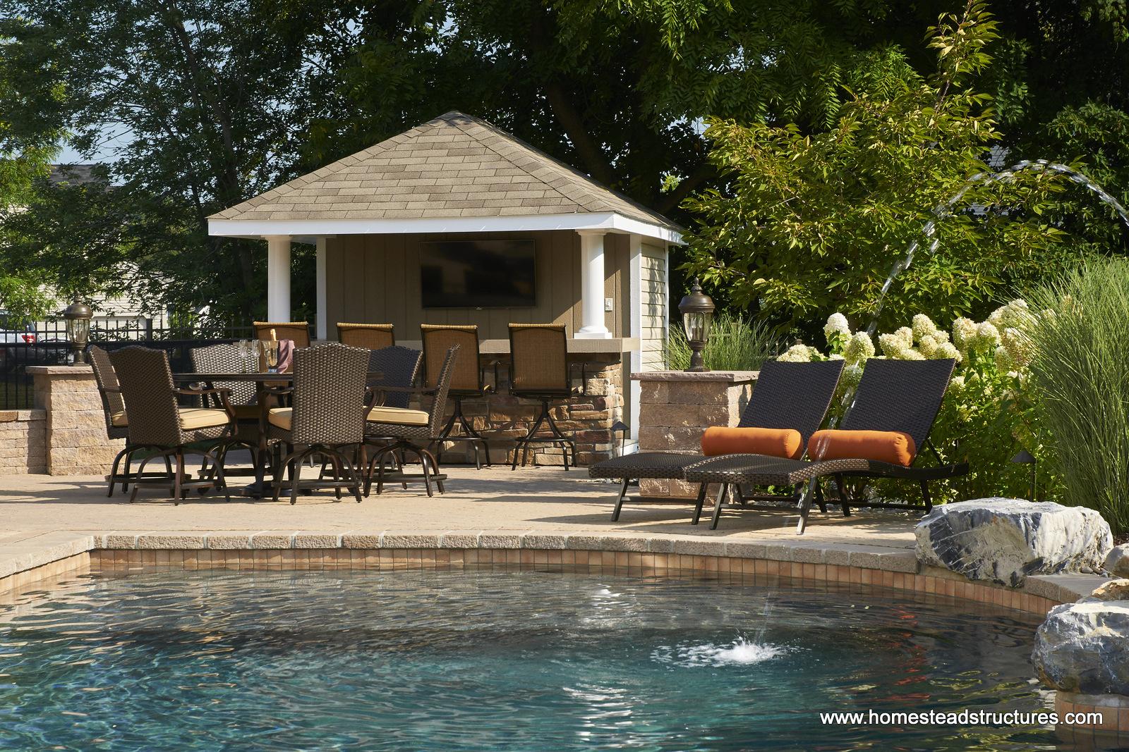 Siesta Poolside Bar Exterior Shots Homestead Structures